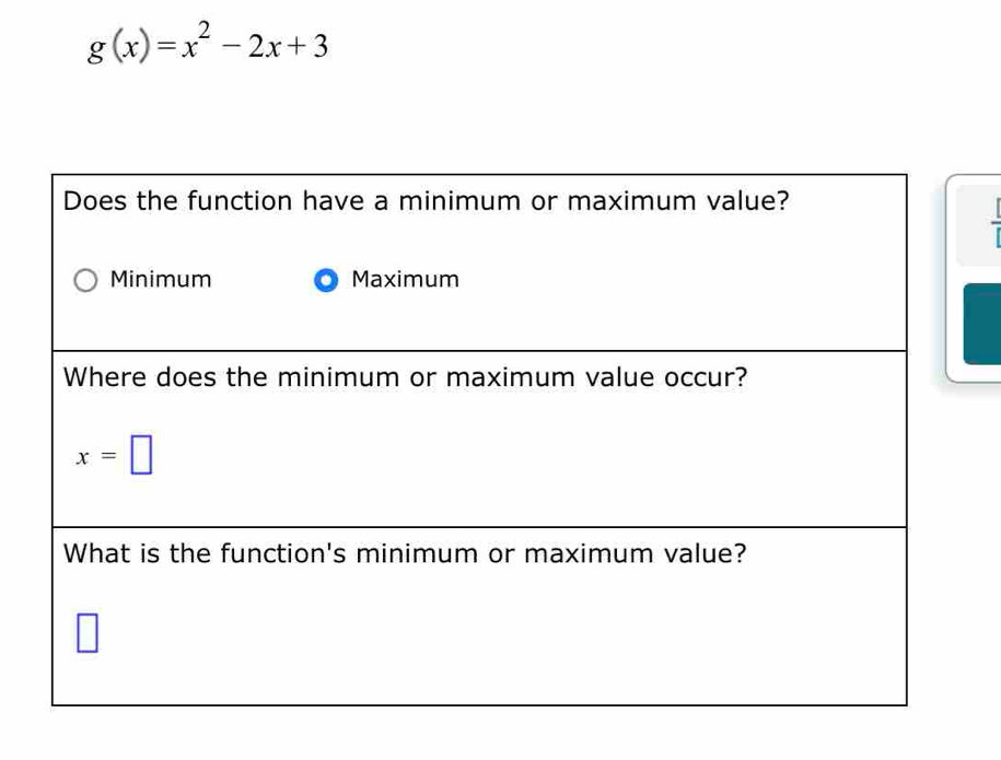 g(x)=x^2-2x+3