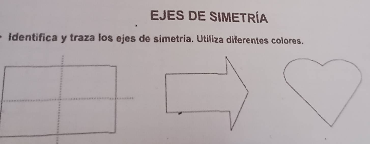 Resuelto:EJES DE SIMETRíA Identifica y traza los ejes de simetría ...