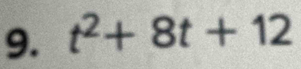 t^2+8t+12