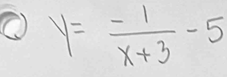 y= (-1)/x+3 -5