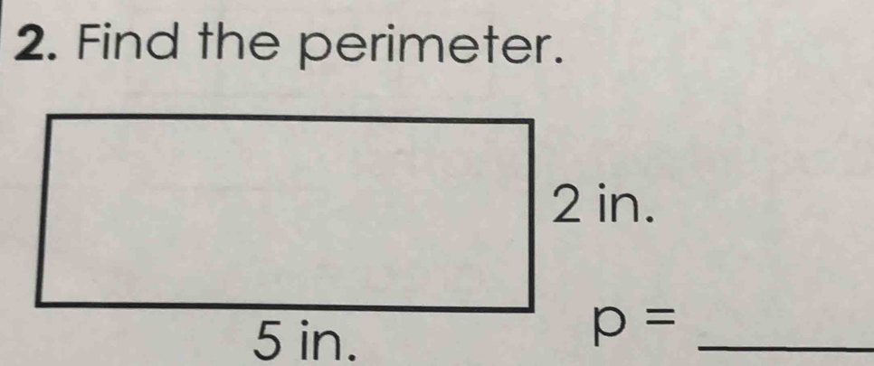 Find the perimeter.
p= _