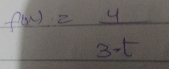 f(x)= 4/3-t 