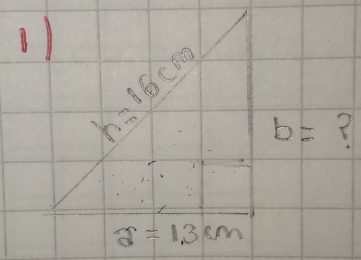 k=16cm b=
2=13cm