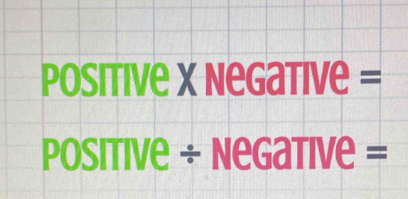 positive X Ne GaTIVe=
POSITIVe/ NeGaTIVe=