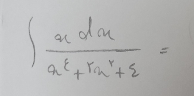 ∈t  xdx/a^2+rx^2+varepsilon  =