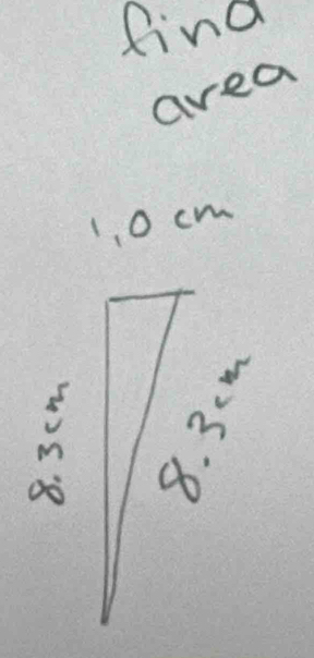 find
area
10 cm