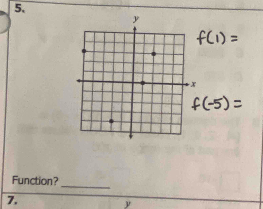 Function? 
7.
y