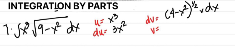 INTEGRAT↓ON BY PARTS