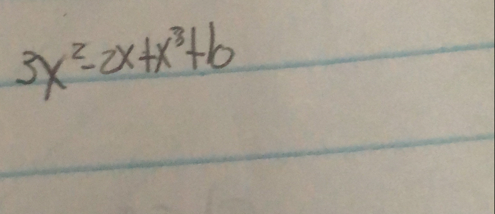 3x^2-2x+x^3+b