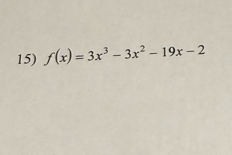 f(x)=3x^3-3x^2-19x-2