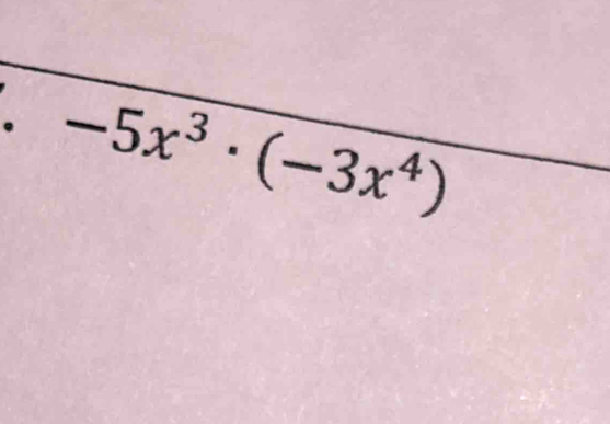 -5x^3· (-3x^4)