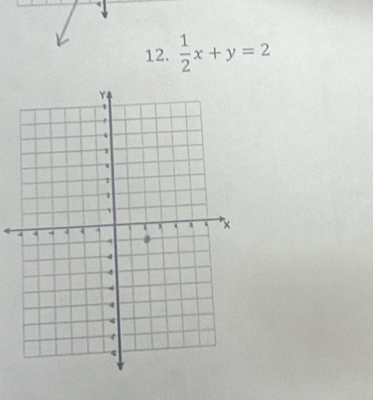  1/2 x+y=2