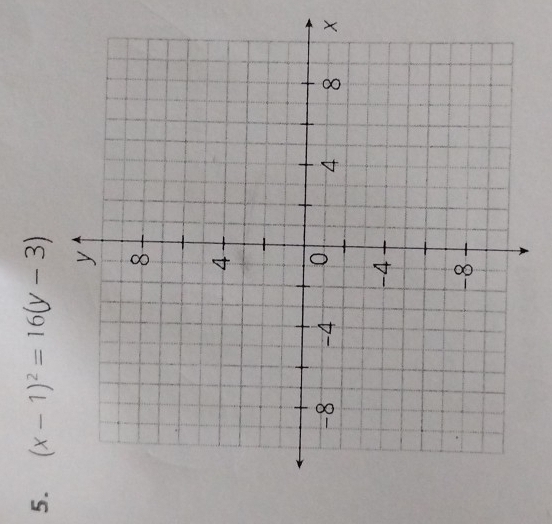 (x-1)^2=16(y-3)
x