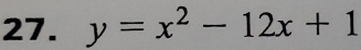 y=x^2-12x+1