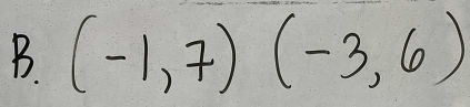 (-1,7)(-3,6)