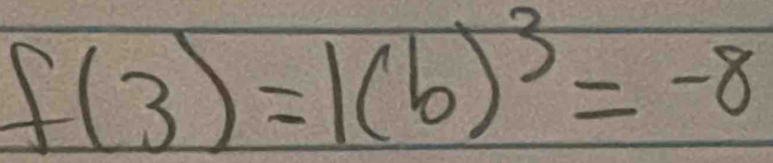 f(3)=1(6)^3=-8