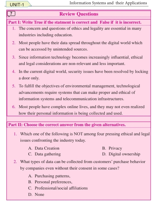 UNIT-1 Information Systems and their Applications 
P 
ng 
P 
gal 
r