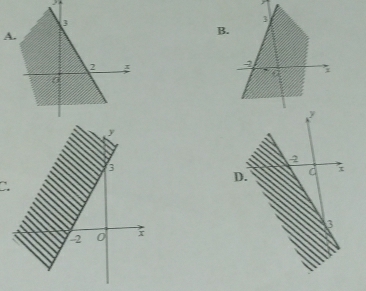 2
3
A. 
B
2
0
y
2
3
D. d
C.
3
-2 0;