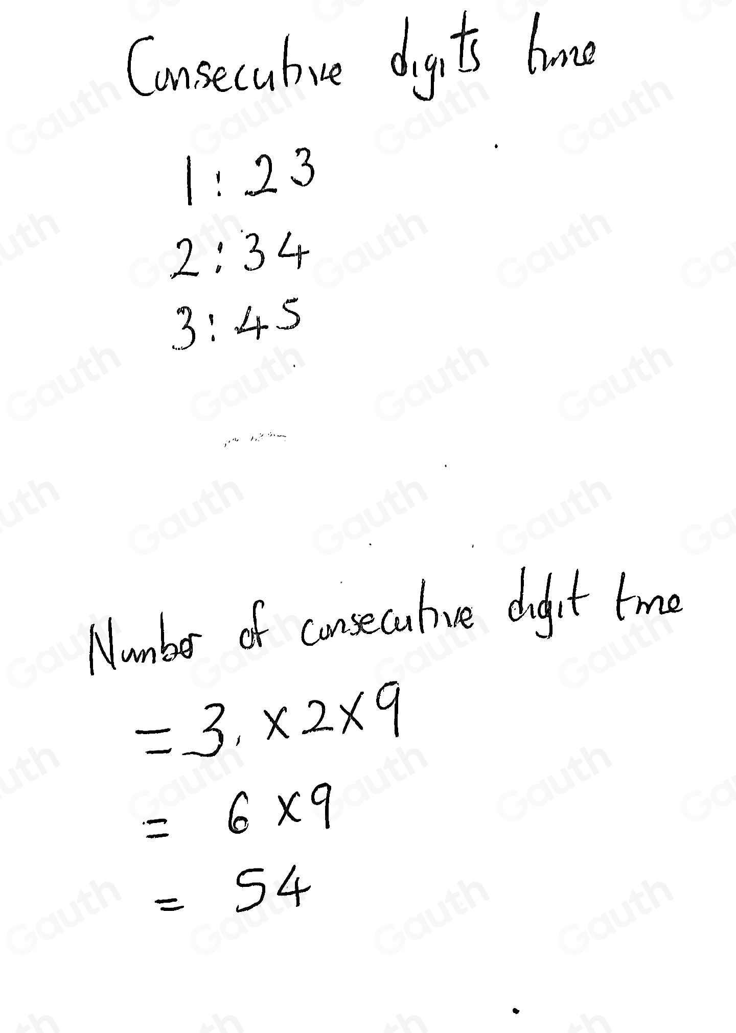 Solved: On a digital clock, how many times in 9 days will the numbers ...
