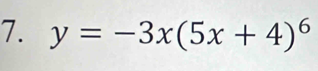 y=-3x(5x+4)^6