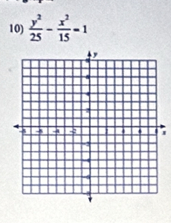  y^2/25 - x^2/15 =1
I