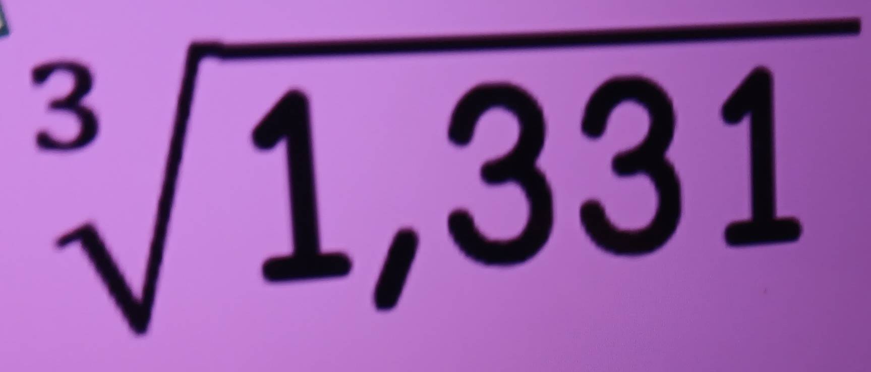 sqrt[3](1,331)