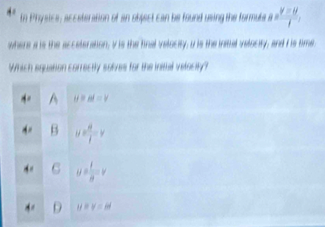  y=u/4 