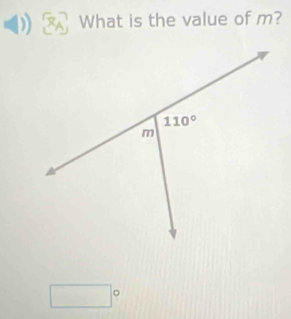 What is the value of m?
□°