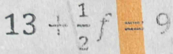 13/  1/2 f=
^^C 
frac 5°