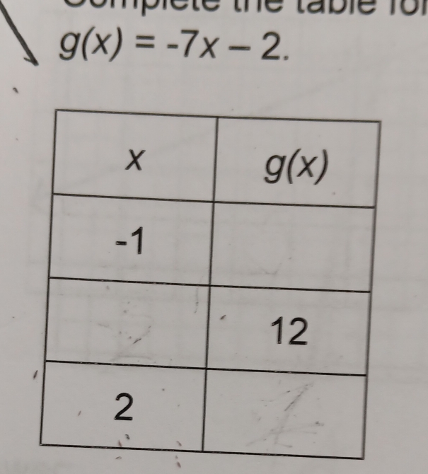 g(x)=-7x-2.