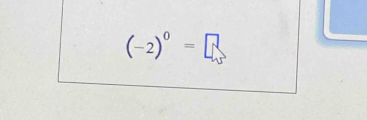 (-2)^0=□