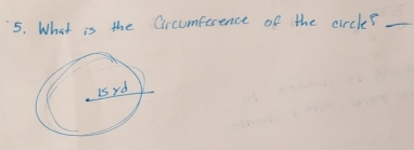 What is the Circumference of the circles_