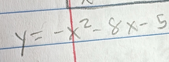 y=-x^2-8x-5