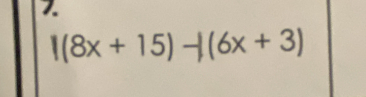 |(8x+15)-|(6x+3)