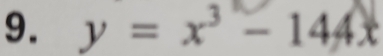 y=x^3-144x