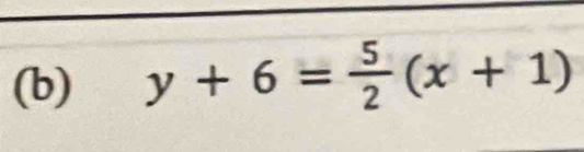 y+6= 5/2 (x+1)