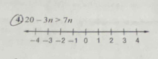 ④ 20-3n>7n