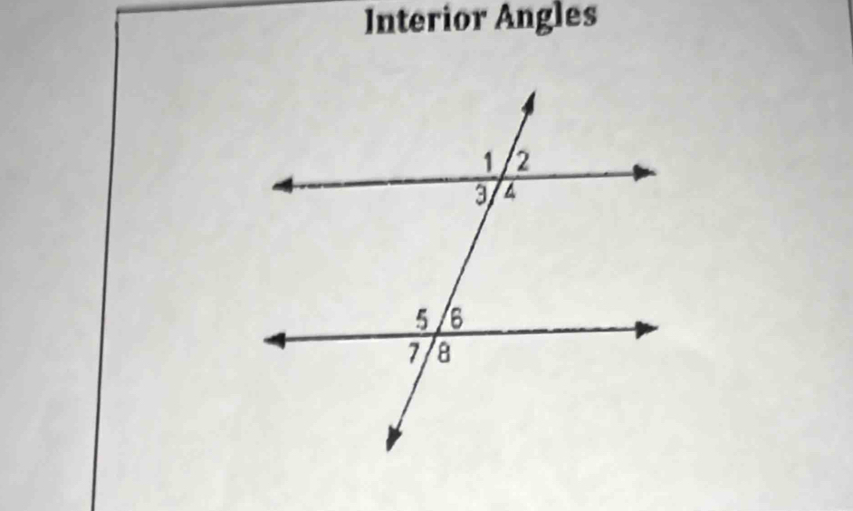 Interior Angles