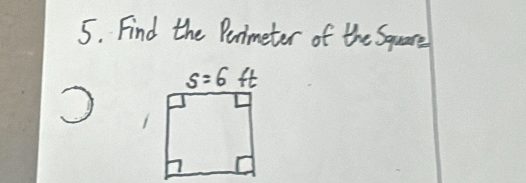 Find the Penmeter of the Square