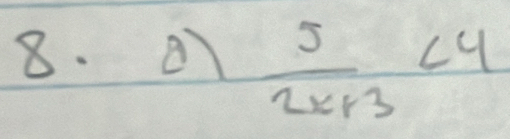 A1  5/2x+3 <4</tex>