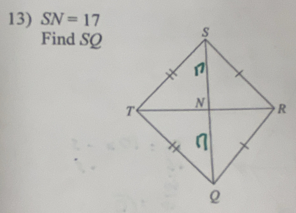 SN=17
Find SQ