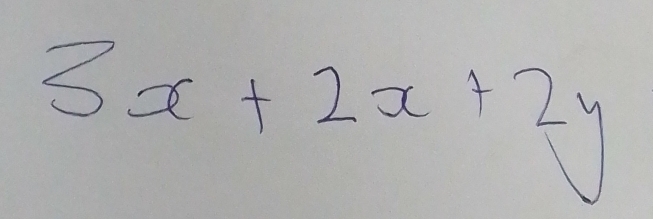 3x+2x+2y