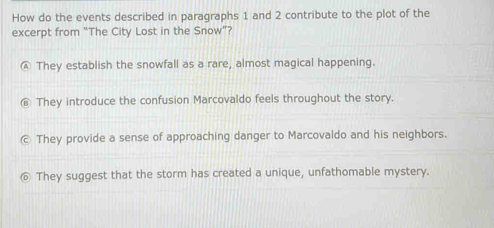 Solved: How do the events described in paragraphs 1 and 2 contribute to ...