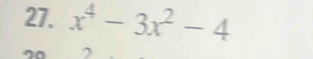 x^4-3x^2-4