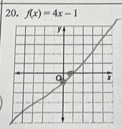 f(x)=4x-1