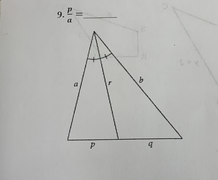  p/a = _