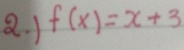 1 f(x)=x+3