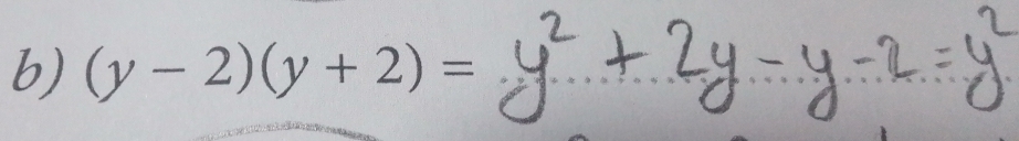 (y-2)(y+2)=