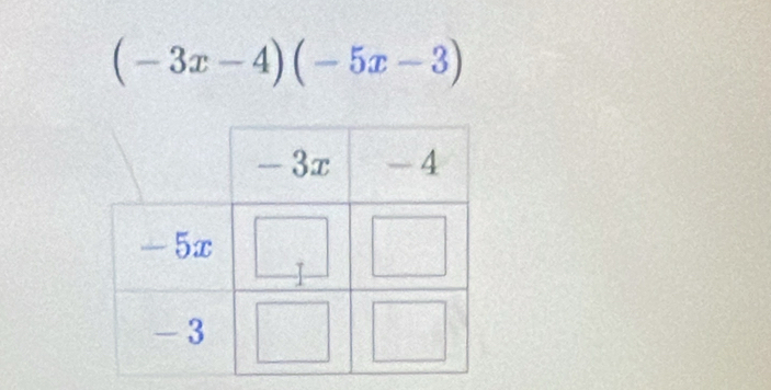 (-3x-4)(-5x-3)