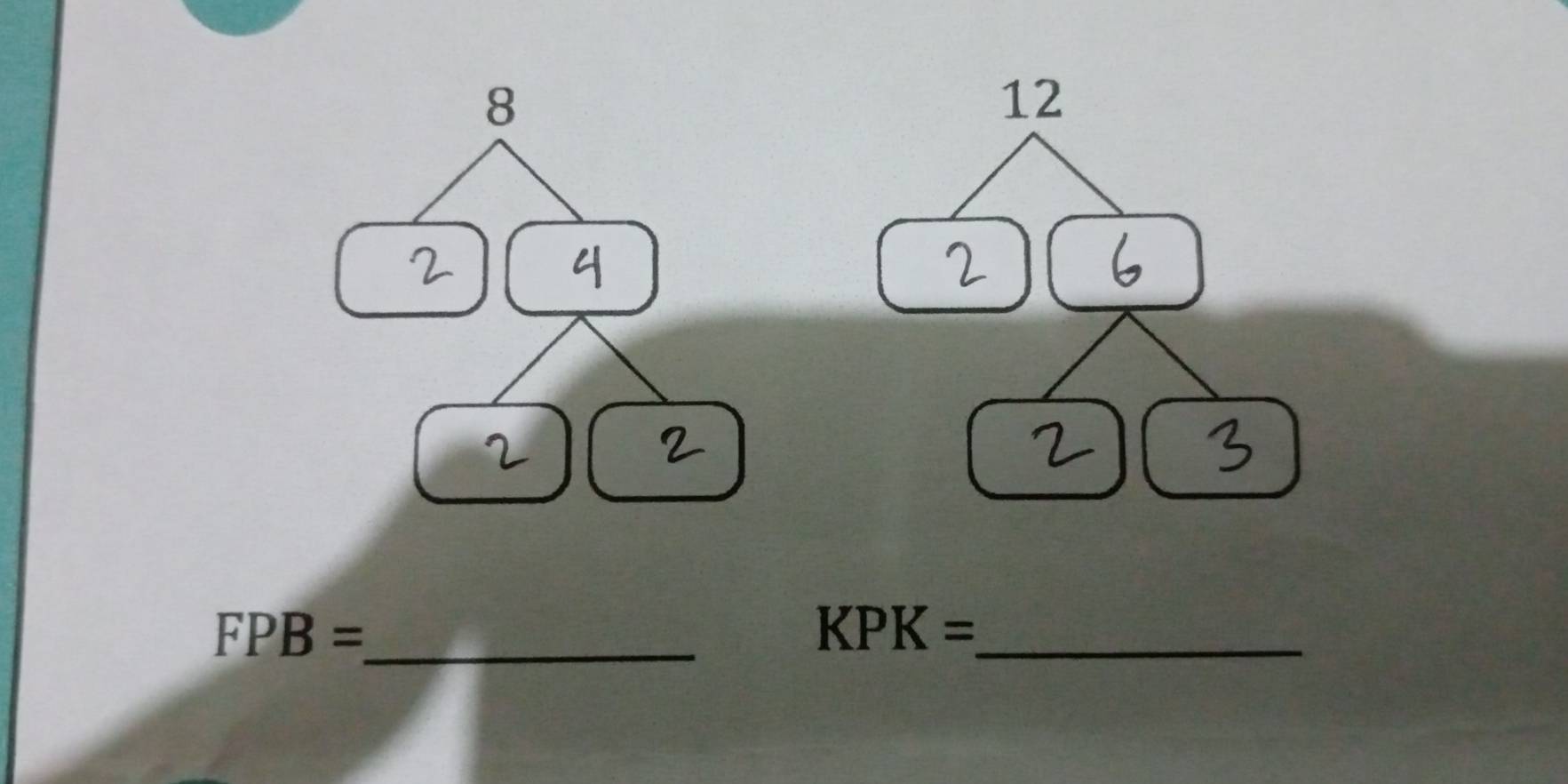 8 
12
FPB= _
KPK= _